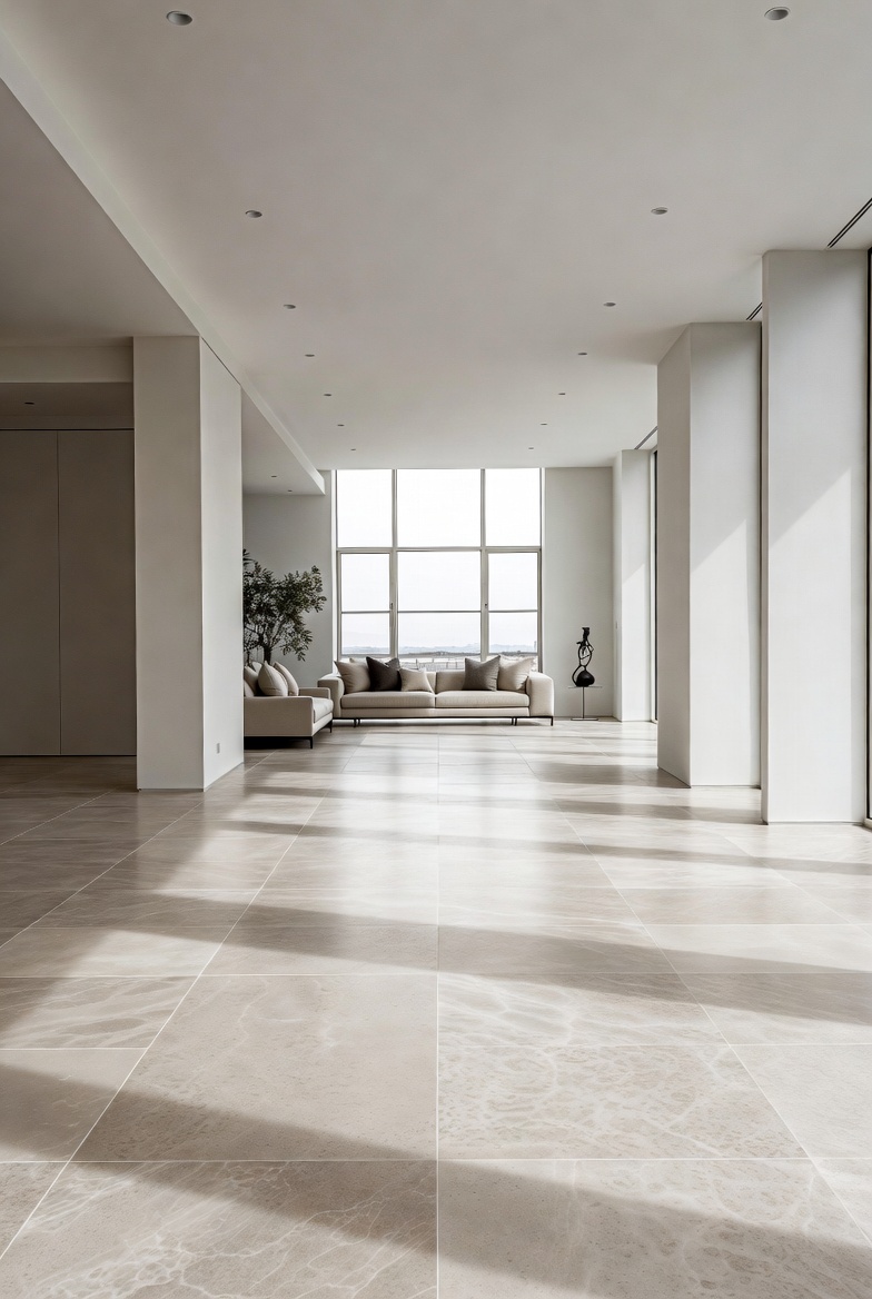 utilisation de carrelage XXL pour votre espace de vie