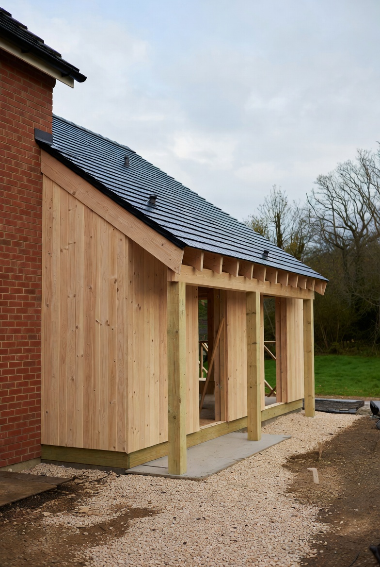 maison avec ossature en bois