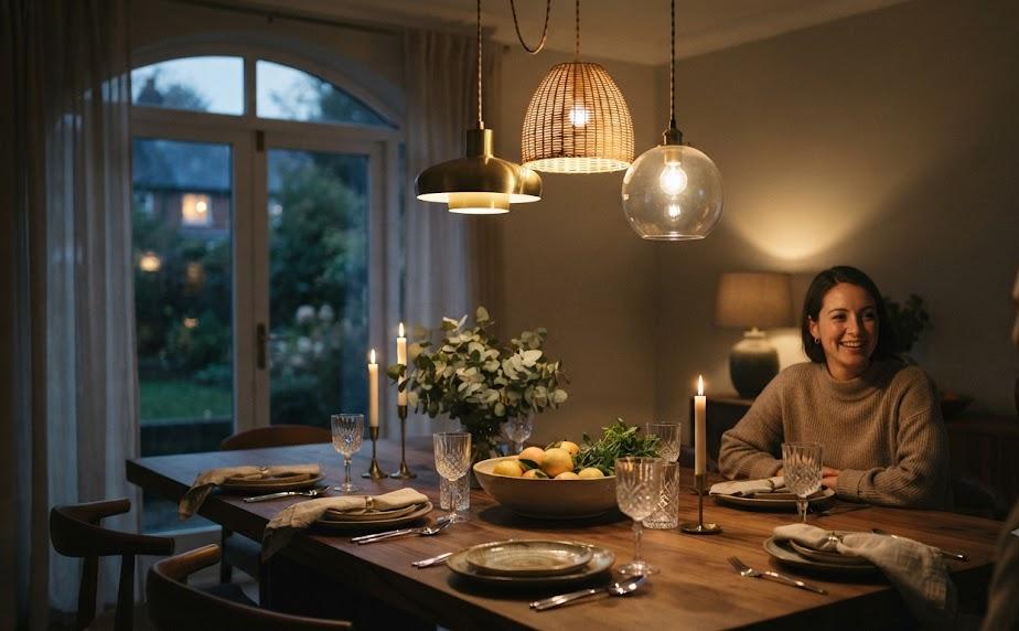 Créer un éclairage parfait au-dessus de la table 